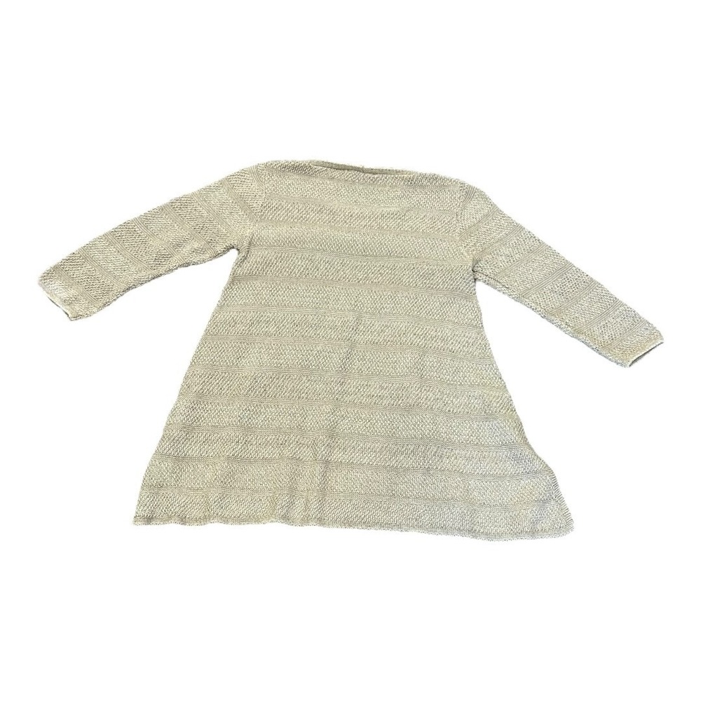 Eight Eight Eight Pullover Sweater Womens S Beige Cotton Long Sleeve Crew Knit - Picture 9 of 9